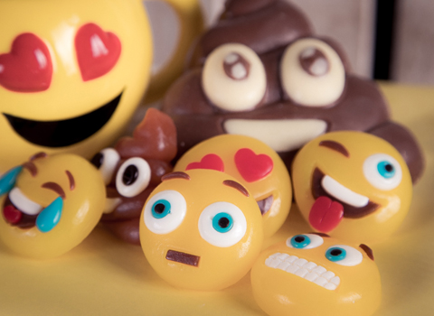 A selection of items from the Emoji range