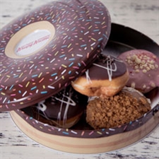 Krispy Kreme doughnut selection tin